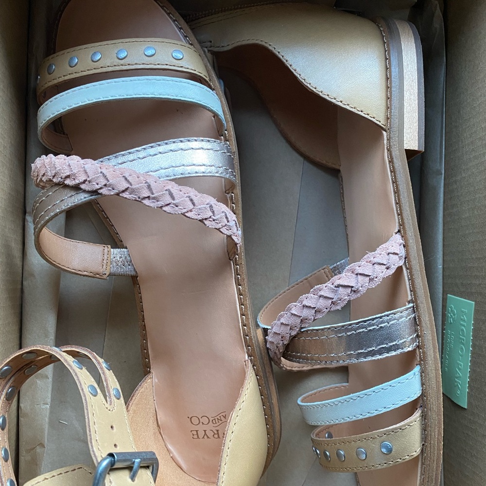 New in box Frye & Co sandals